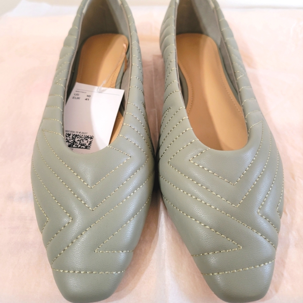 H&M QUILTED FLATS